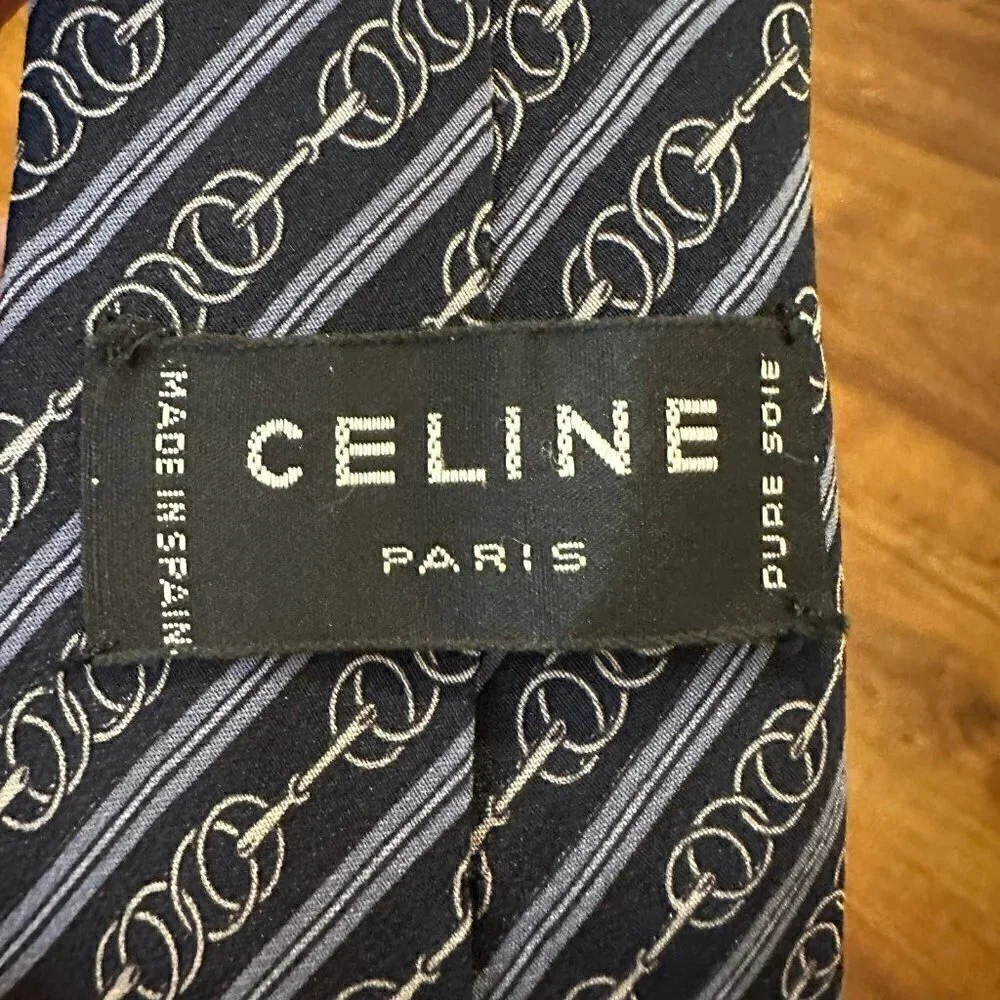 Vintage Celine Paris silk tie